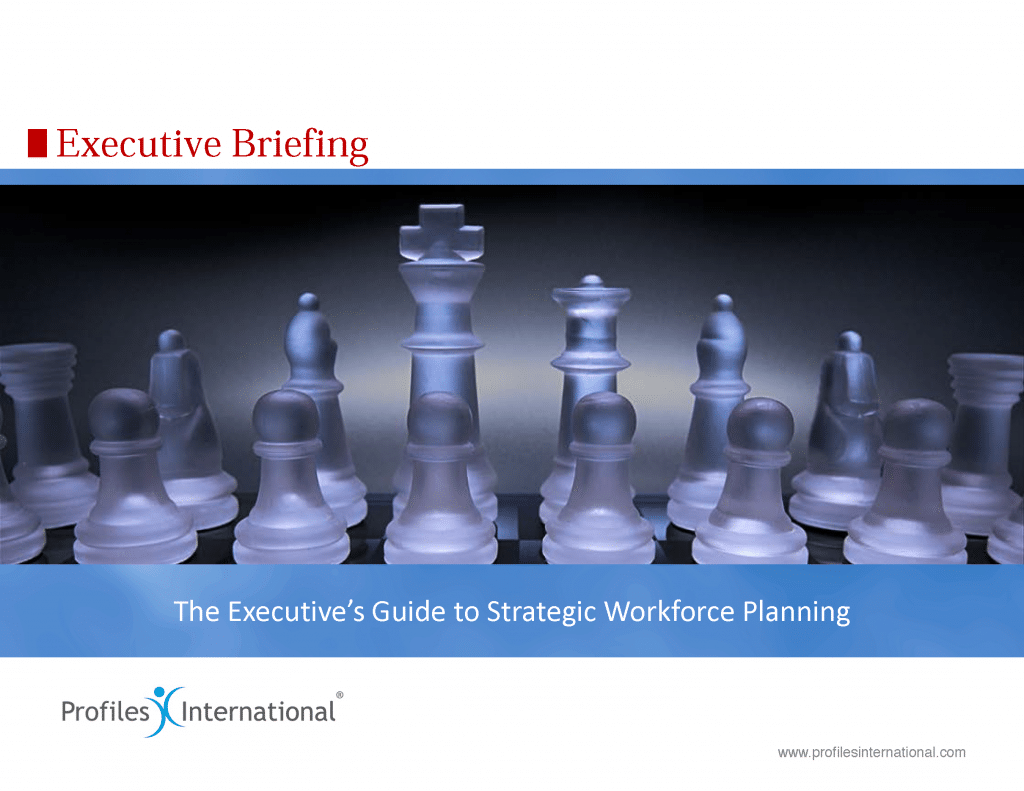 Executives Guide to Strategic Workforce Planning Profiles Incorporated